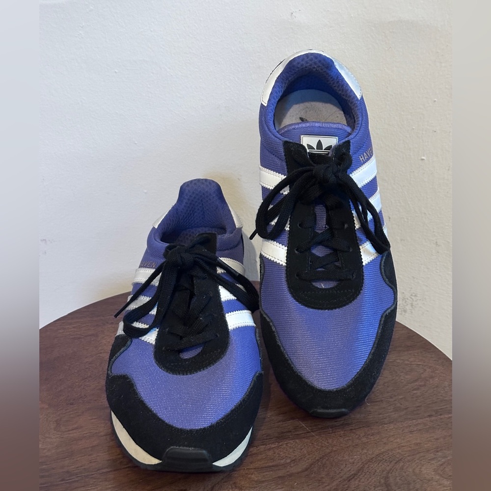 Adidas Haven Sneakers — Purple / Black / White